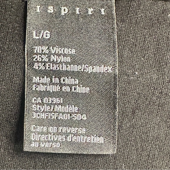 Ispiri Black Blazer Jacket Long Sleeves Stretch One Button - Picture 7 of 8